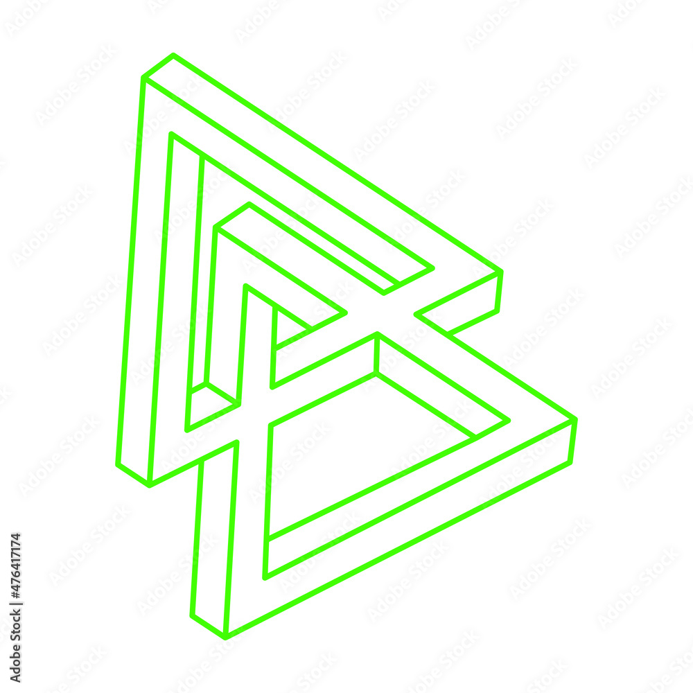 Impossible shapes. Optical illusion. Sacred geometry figures. Abstract eternal geometric objects. Logo. Impossible endless outline. Optical art. Impossible geometry shape on a white background. Impossible shapes. Optical illusion. Sacred geometry figures. Abstract eternal geometric objects. Logo. Impossible endless outline. Optical art. Impossible geometry shape on a white background.