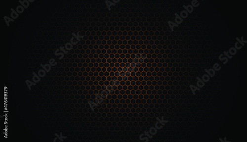 Hexagon Dark Background Vector. dark wallpaer. haxagon texture
