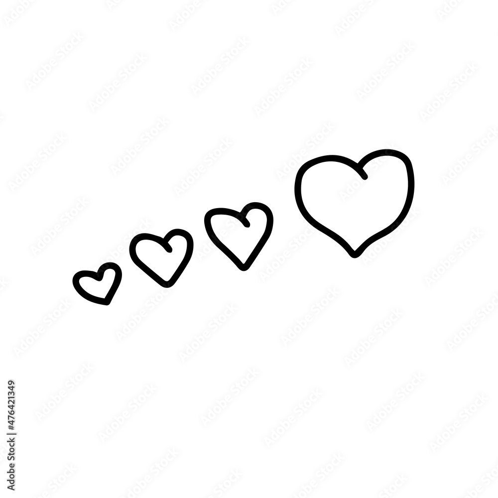 Vector children's design for backgrounds and fabrics, postcards, stickers. A heart with love Vector children's design for backgrounds and fabrics, postcards, stickers. A heart with love