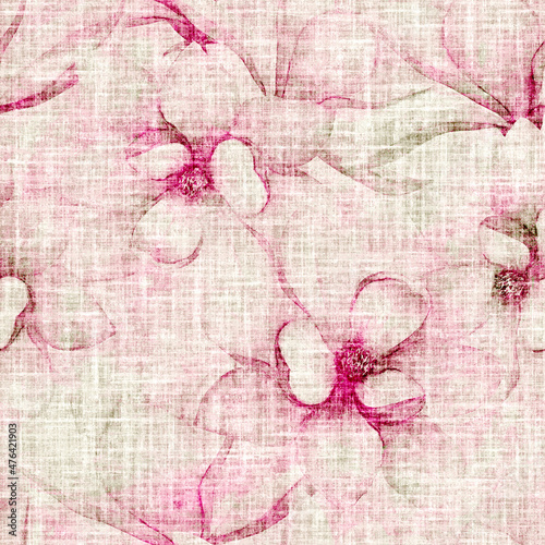 Watercolor beautiful magnol...
