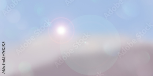 Blurred multi colored sky background with bokeh light.