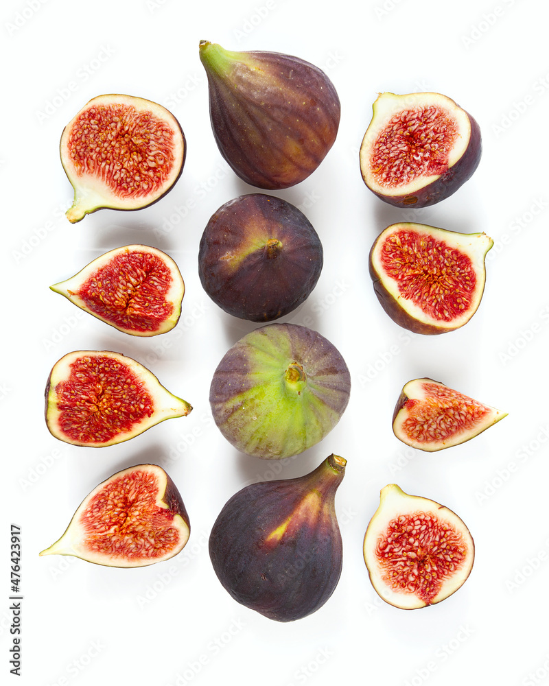 fresh figs isolated on white background fresh figs isolated on white background