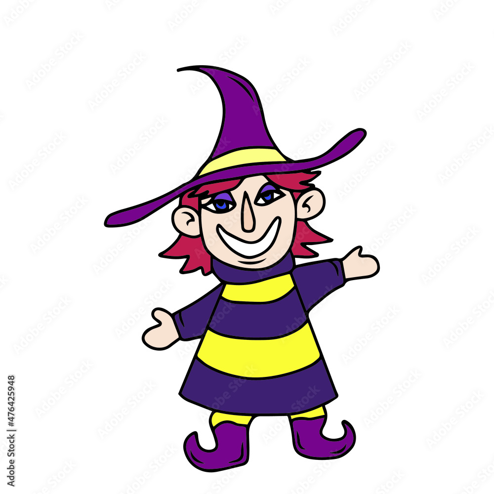 Vector children's design for backgrounds and fabrics, postcards.Funny Halloween 