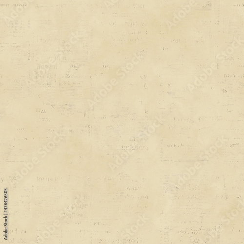 Newspaper seamless pattern with old vintage paper texture background © Olga