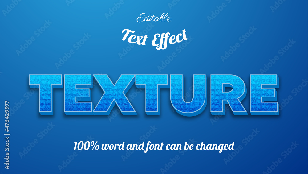 editable text style effect with texture effect. font and word can be changed