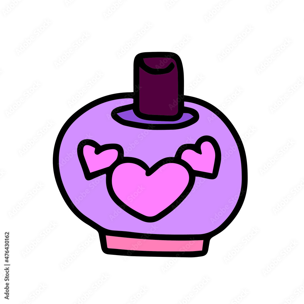 Vector children's design for backgrounds and fabrics, postcards, stickers. Vials Vector children's design for backgrounds and fabrics, postcards, stickers. Vials