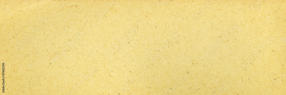 Old paper texture. Rough faded surface. Blank retro page. Empty place for text. Panoramic background for vintage style design.