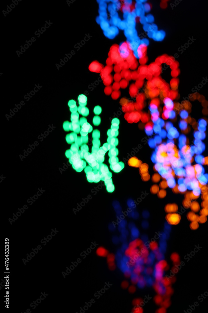 a color light bokeh overlay texture background