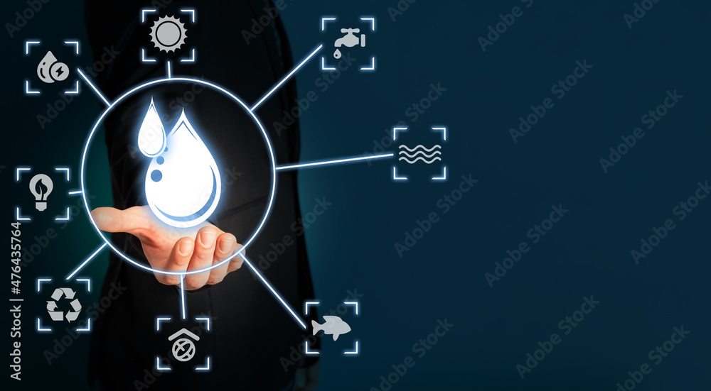 World water day. Save water quality campaign and environmental protection concept. World water day. Save water quality campaign and environmental protection concept.