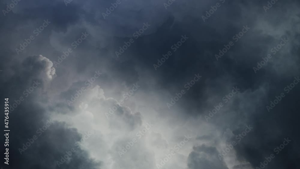 thunderstorm, dark cloud clumps with lightning flashes 4K thunderstorm, dark cloud clumps with lightning flashes 4K