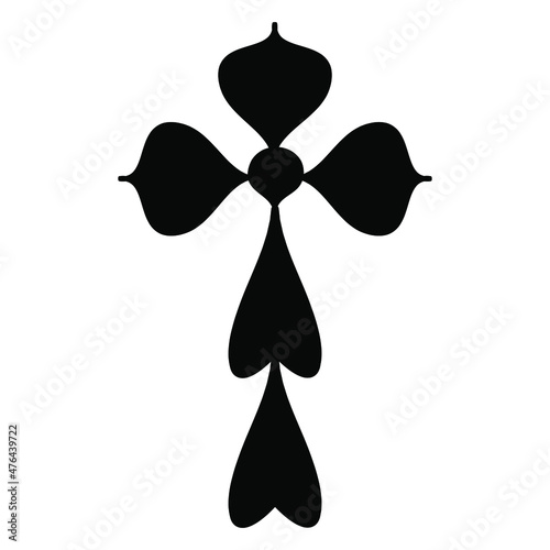 Cross icon vector set. Religion illustration sign collection. church symbol. jesus logo.