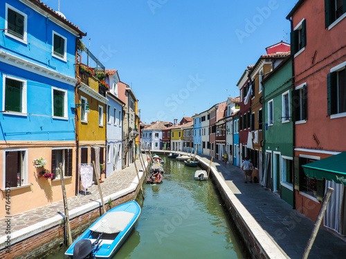 Burano, Italy, July 2017 - landscape of this beautiful and colorful city