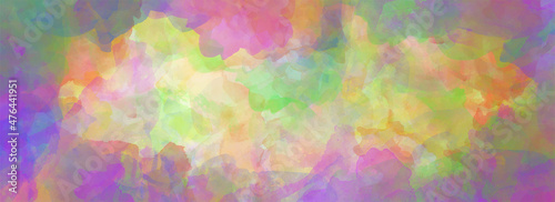 Vector watercolor art background. Hand drawn colorful abstract vector illustration for background, cover, interior decor and other users. Multicolor brush strokes and splashes. Rainbow color template.