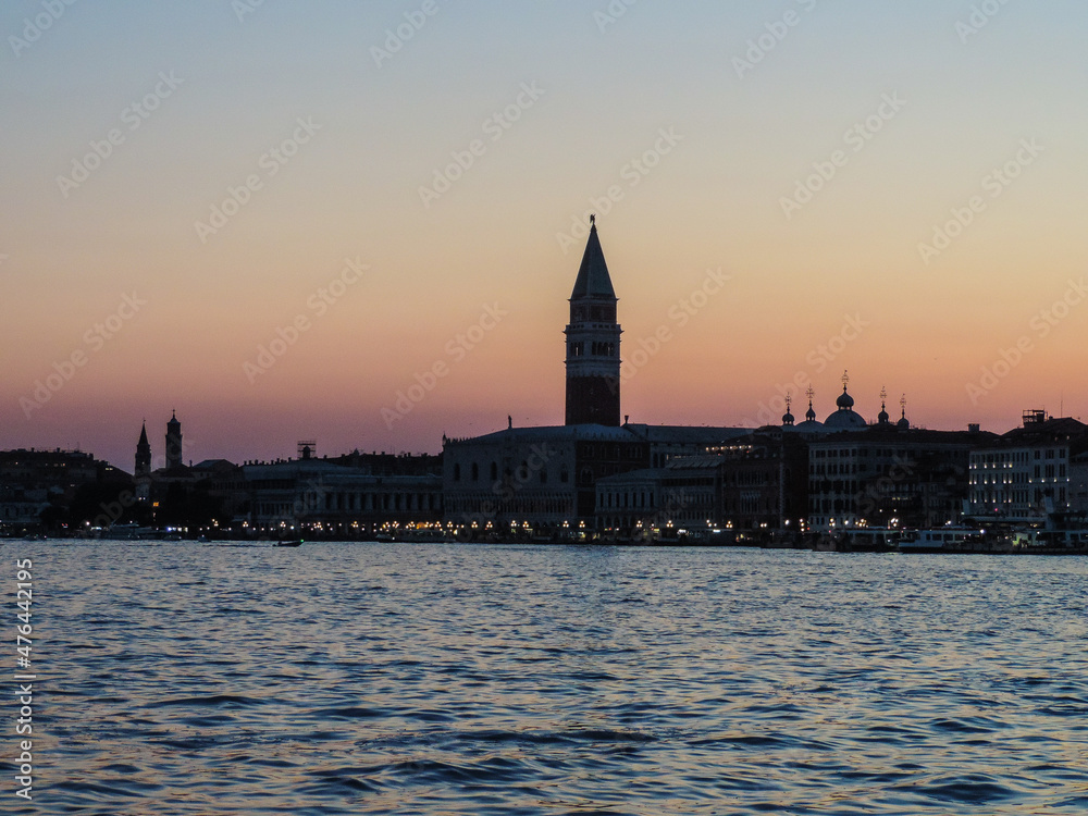 View of Venice by the sunset - Venice, Italy