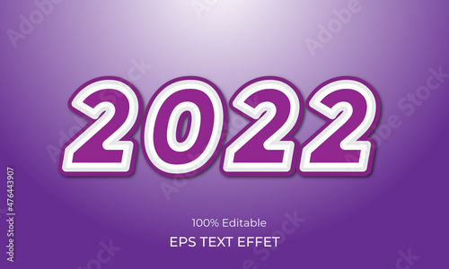 2020 text effect, Editable text effect