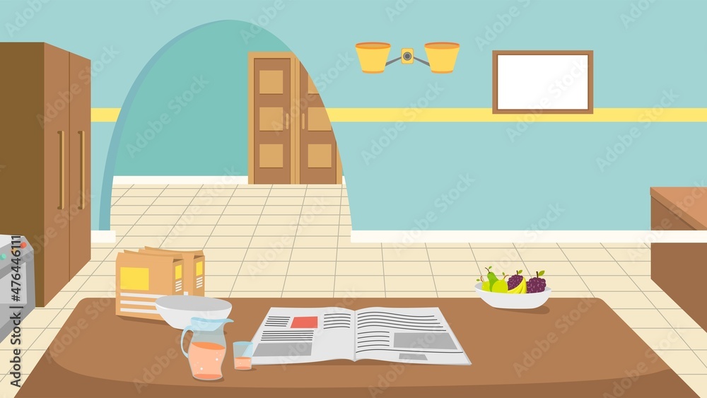 Dining Table Vector Illustration Dining Room Stock Vector Adobe Stock Dining Table Vector Illustration Dining Room Stock Vector Adobe Stock