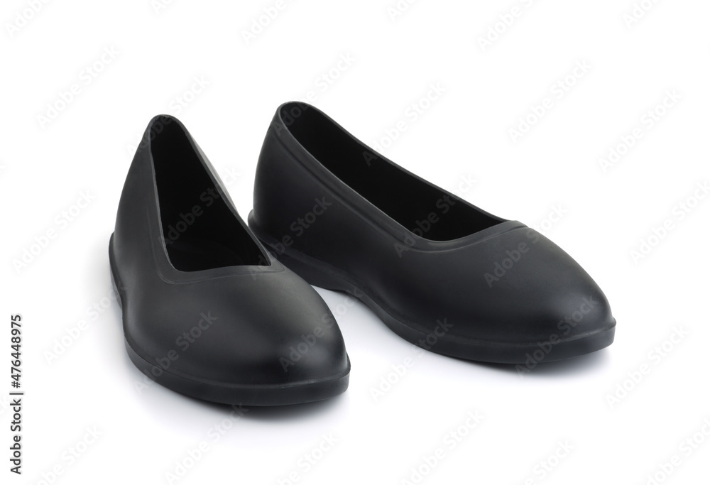 Pair of black rubber waterproof galoshes Pair of black rubber waterproof galoshes