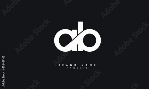 Alphabet letters Initials Monogram logo AB, BA, A and B