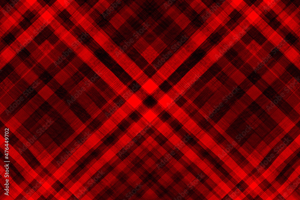 Saturated red color linen fabric background of seamless check pattern Saturated red color linen fabric background of seamless check pattern