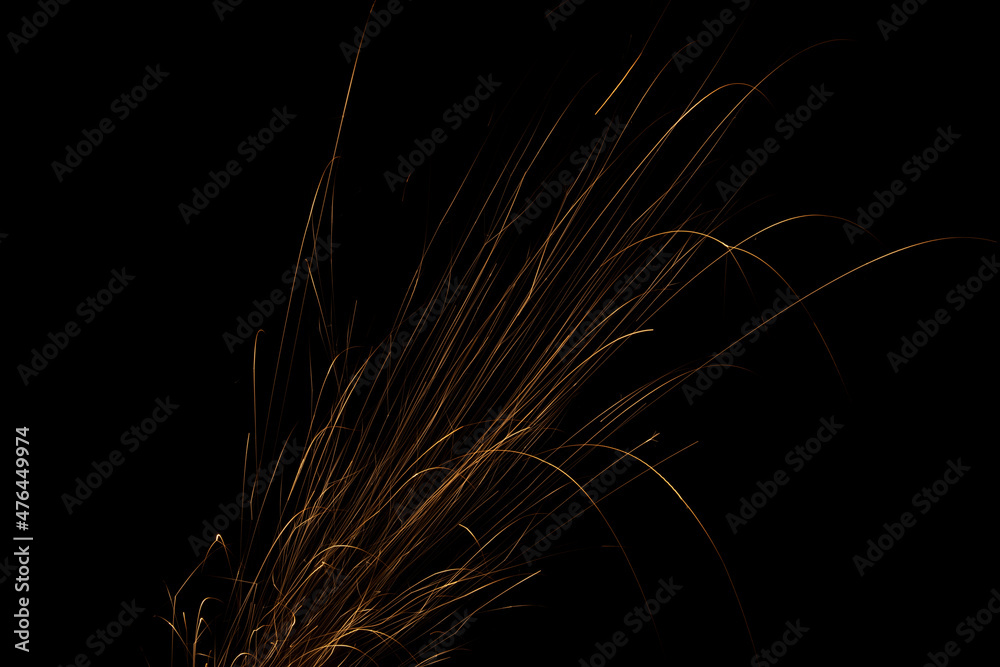 Red sparks on a black background Red sparks on a black background