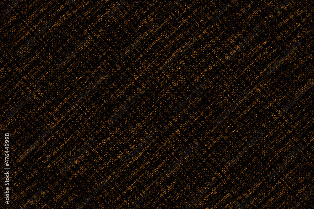 Gold color synthetic cloth with abstract pattern and texture