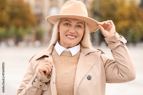 Elegant mature woman in sty...