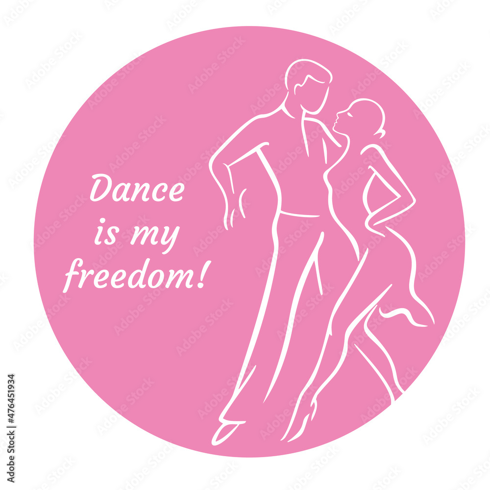 Beautiful couple dancing Latin American dance of salsa Beautiful couple dancing Latin American dance of salsa