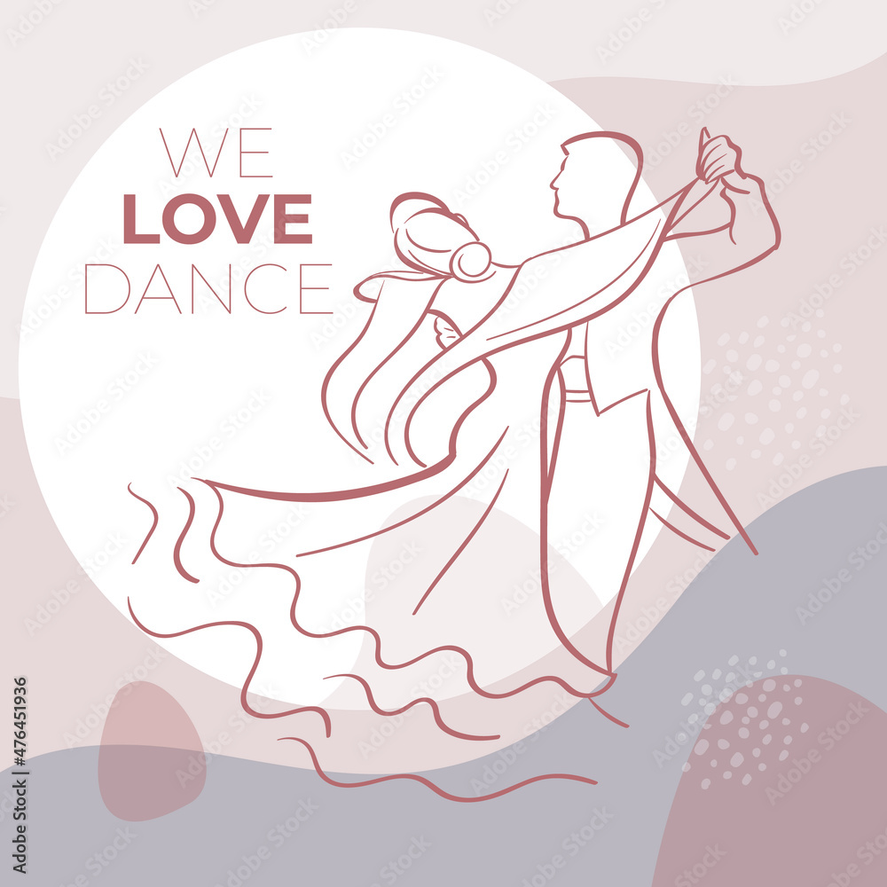 Couple dancing passionate dance. Suitable for waltz and others. We love Dance. Couple dancing passionate dance. Suitable for waltz and others. We love Dance.