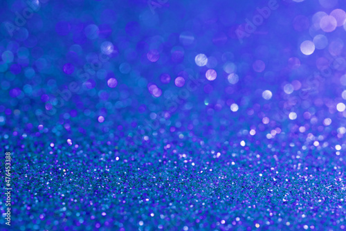 Are Plane Of  Blue Glitter Background