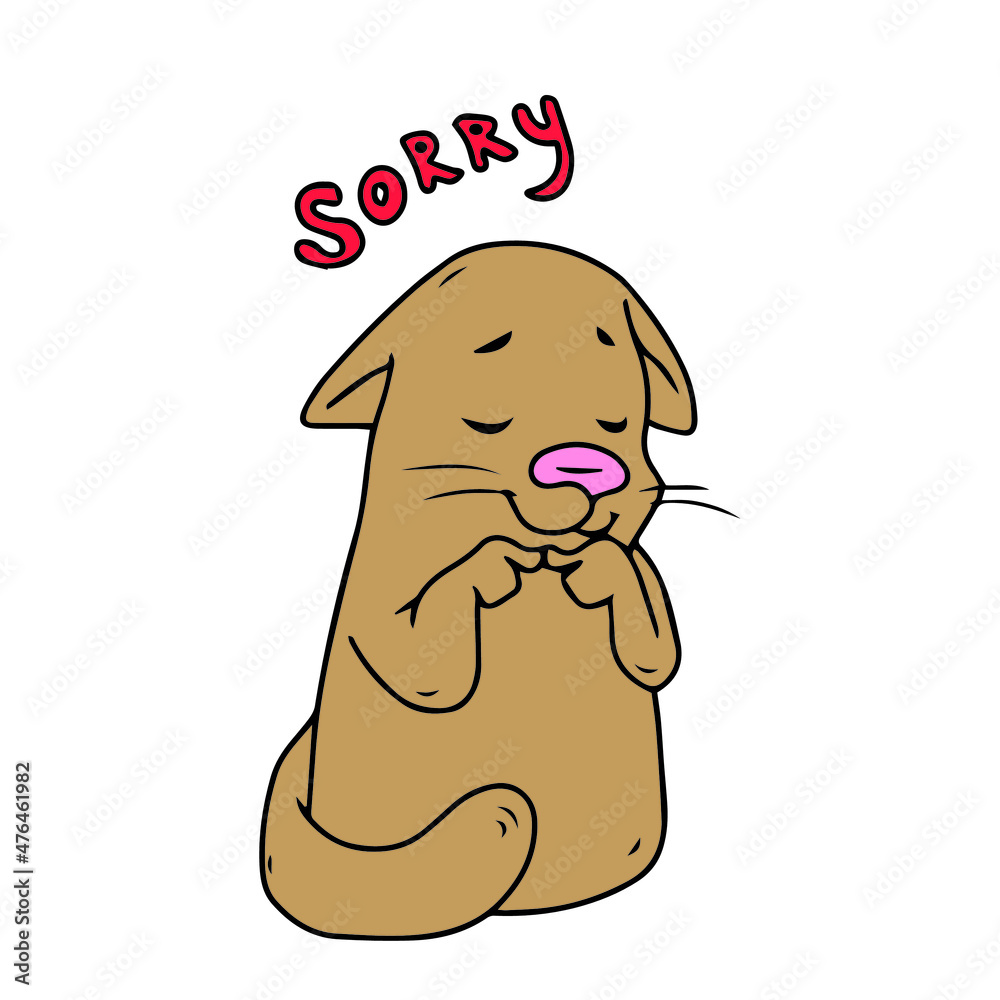 Obraz premium Vector children's design for backgrounds and fabrics, postcards.Funny funny cat