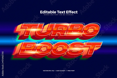 Turbo 3D Bold Text effect