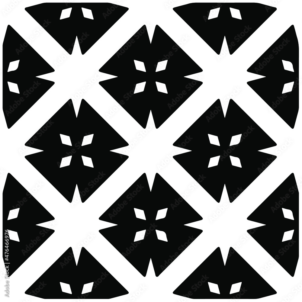 Decorative abstract pattern. Black and white seamless geometric pattern. Decorative abstract pattern. Black and white seamless geometric pattern.