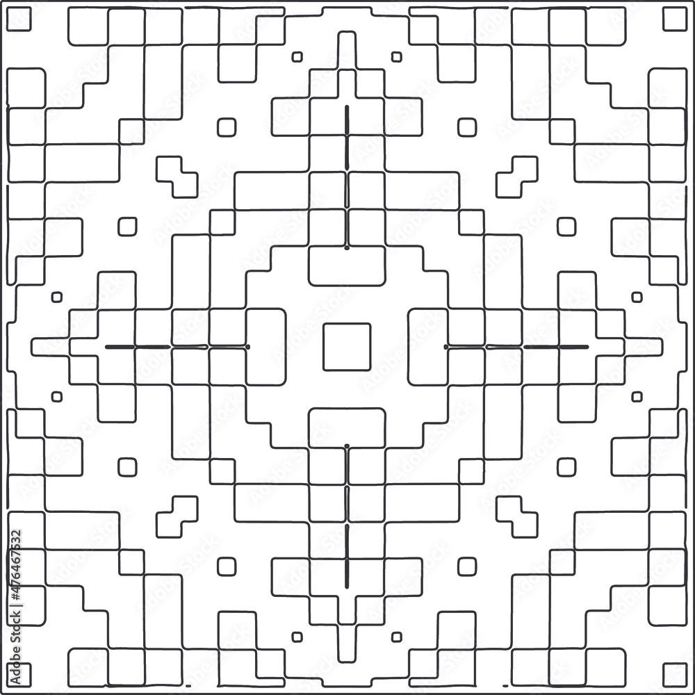 Vector geometric pattern. Repeating elements stylish background abstract ornament for wallpapers and backgrounds. Black and white pattern. Vector geometric pattern. Repeating elements stylish background abstract ornament for wallpapers and backgrounds. Black and white pattern.