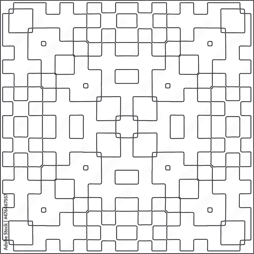 Vector geometric pattern. Repeating elements stylish background abstract ornament for wallpapers and backgrounds. Black and white pattern. Vector geometric pattern. Repeating elements stylish background abstract ornament for wallpapers and backgrounds. Black and white pattern.