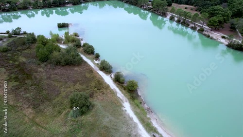 Aeiral shoot's lac of palomey in aquitaine - bordeaux - france photo