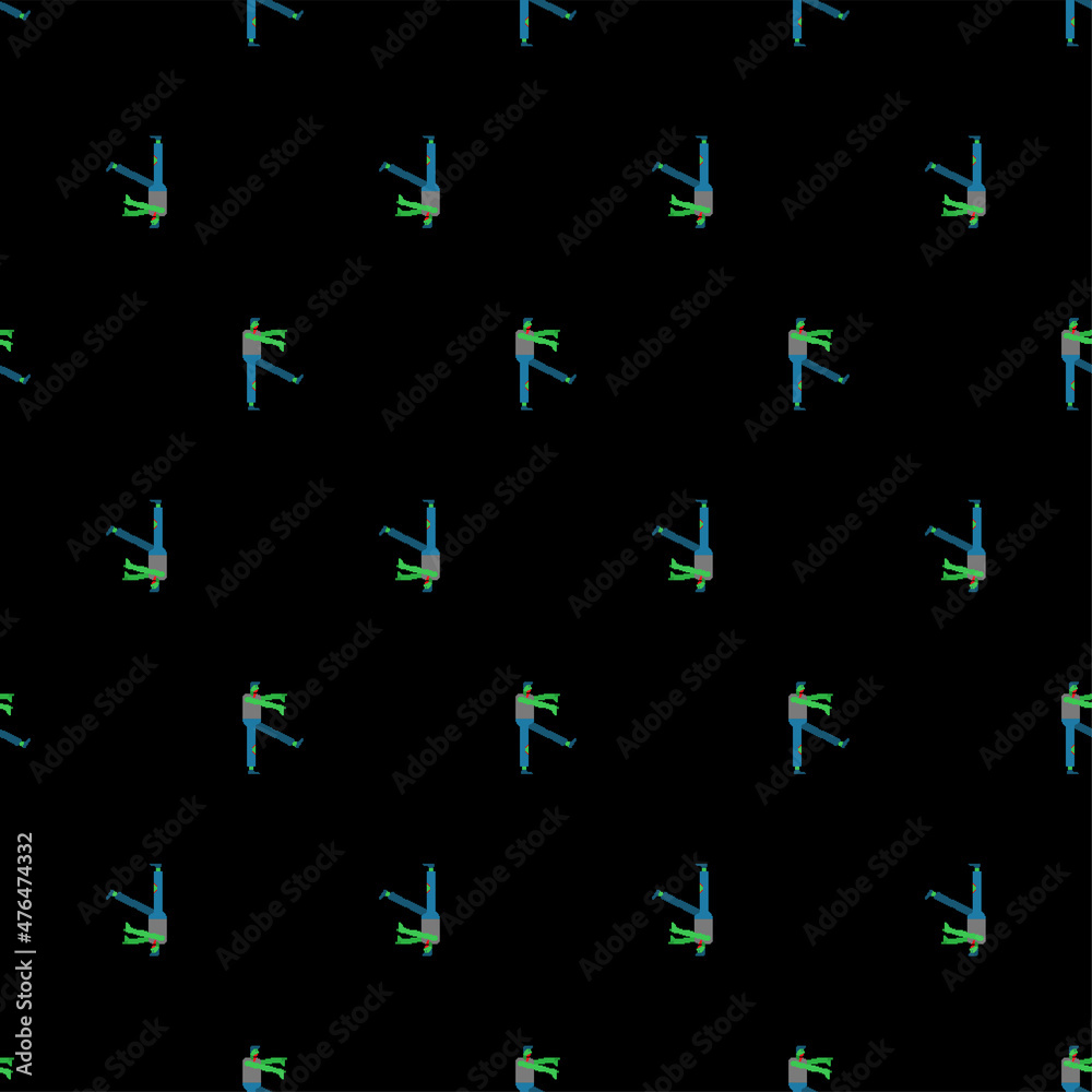Zombie pixel art pattern seamless. pixelated zombi background. 8 bit Dead man alive texture Zombie pixel art pattern seamless. pixelated zombi background. 8 bit Dead man alive texture