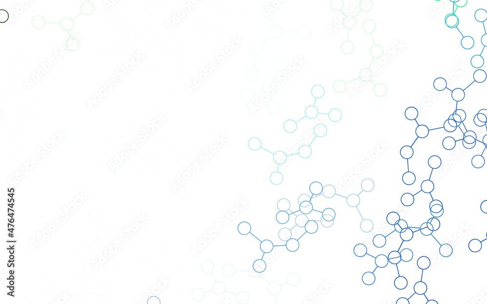 Light Green vector template with artificial intelligence structure. Light Green vector template with artificial intelligence structure.