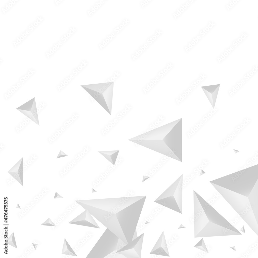 Gray Triangle Background White Vector. Polygon Shape Design. Silver Graphic Illustration. Crystal Simple. Greyscale Origami Template. Gray Triangle Background White Vector. Polygon Shape Design. Silver Graphic Illustration. Crystal Simple. Greyscale Origami Template.
