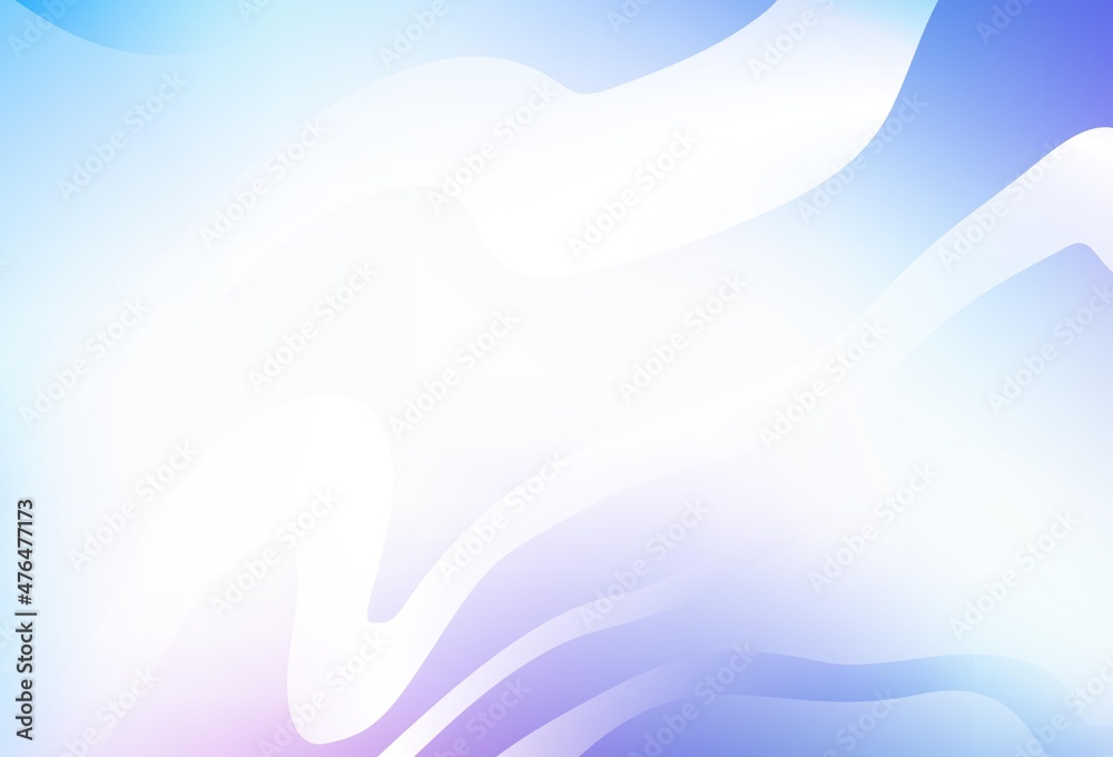 Fototapeta premium Light Pink, Blue vector background with bent lines.
