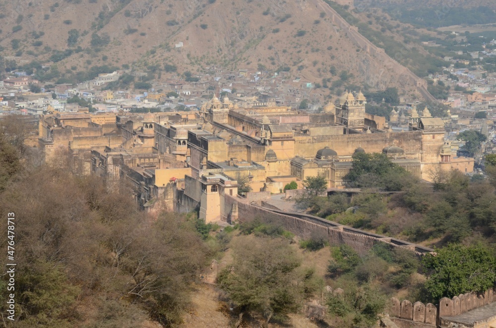 Amber Fort: panoramic view from Jaigarh