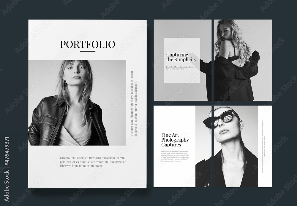 Portfolio Magazine Layout Stock Template | Adobe Stock