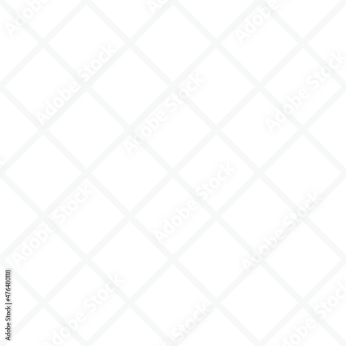 Gray cell grid lines seamless pattern on the white background. Vector illustration.