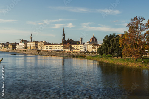 City break in Italy, in the city of Florence in autumn