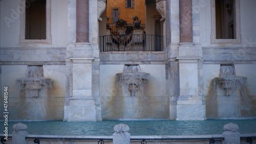 Tableau sur toile Il fontanone del Gianicolo o fontana dell'acqua paola, a Roma