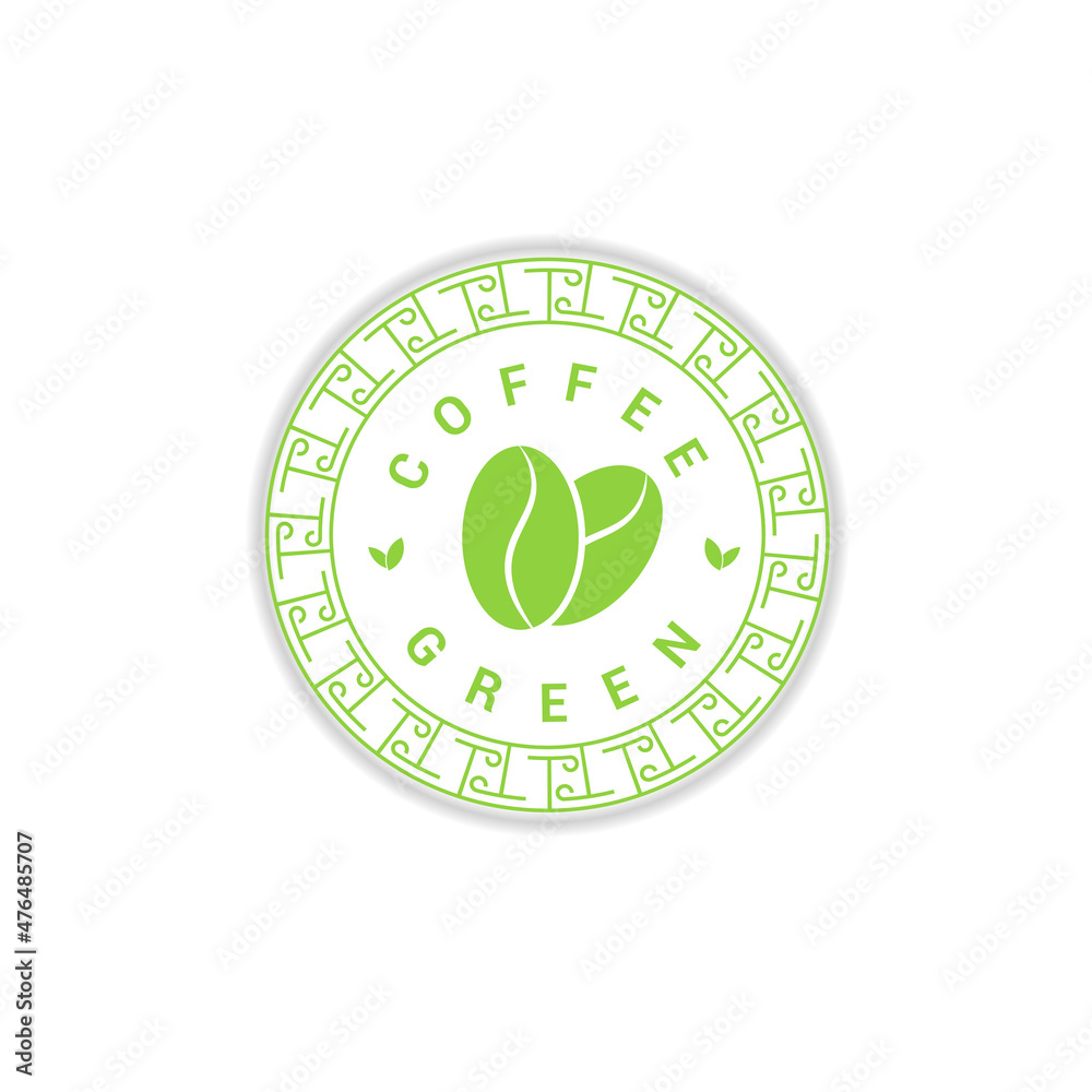 green coffee logo espresso cafe logo design element graphic style design green coffee logo espresso cafe logo design element graphic style design