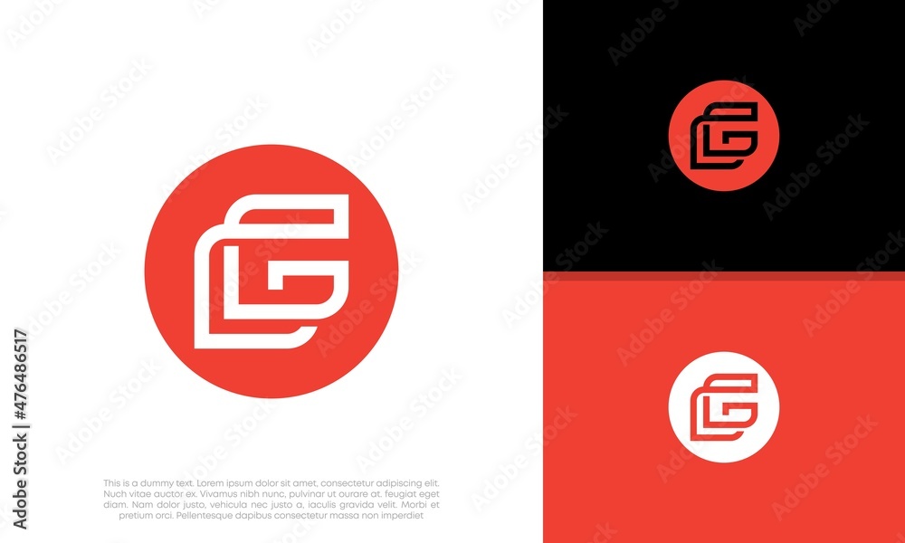 Initials G logo design. Initial Letter Logo. Initials G logo design. Initial Letter Logo.