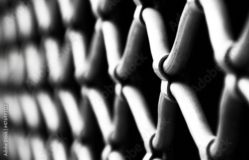 Abstract image of a prison fence - shallow depth of field