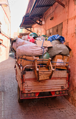 Small lorry in Marrakech streets