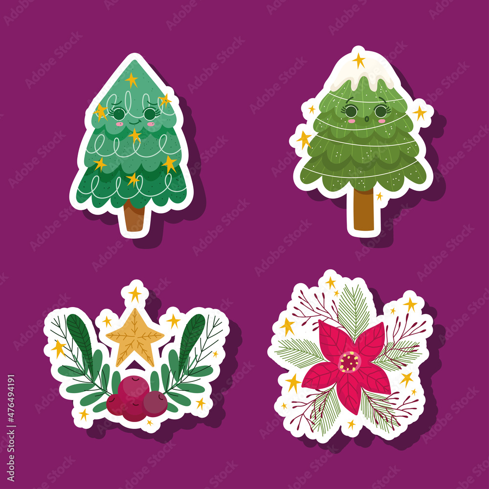 christmas trees kawaii christmas trees kawaii