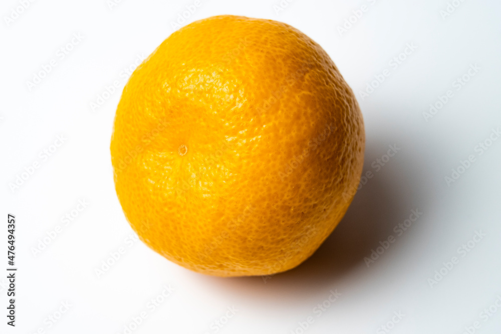 Full Tangerine isolated on white background macro Full Tangerine isolated on white background macro
